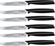 PEDRINI MASTER SET 6 COLTELLI DA TAVOLA ACCIAIO INOSSIDABILE NERO