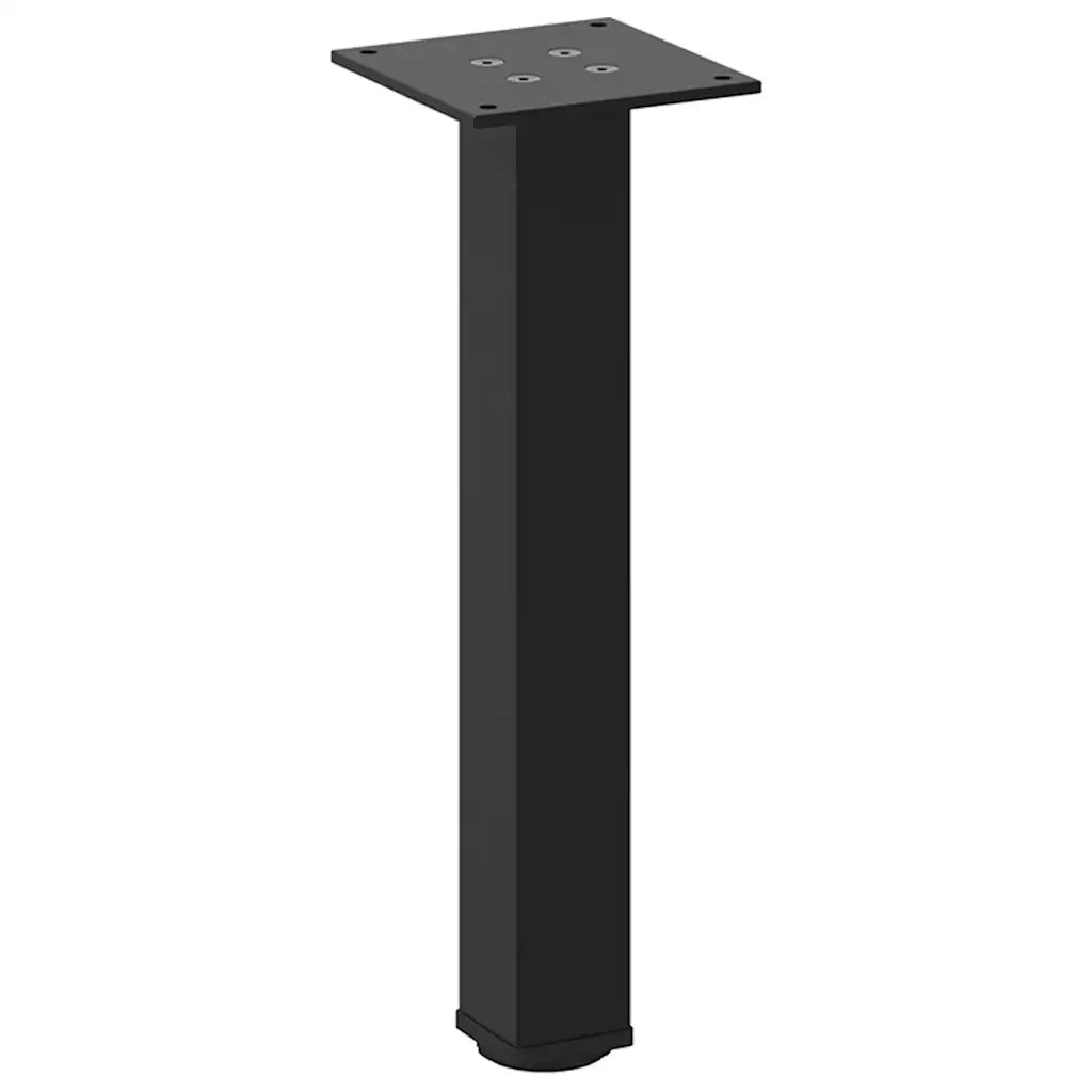 Gambe per Tavolino da Caffè 4 pz Nere 30-32 cm Acciaio 4012448