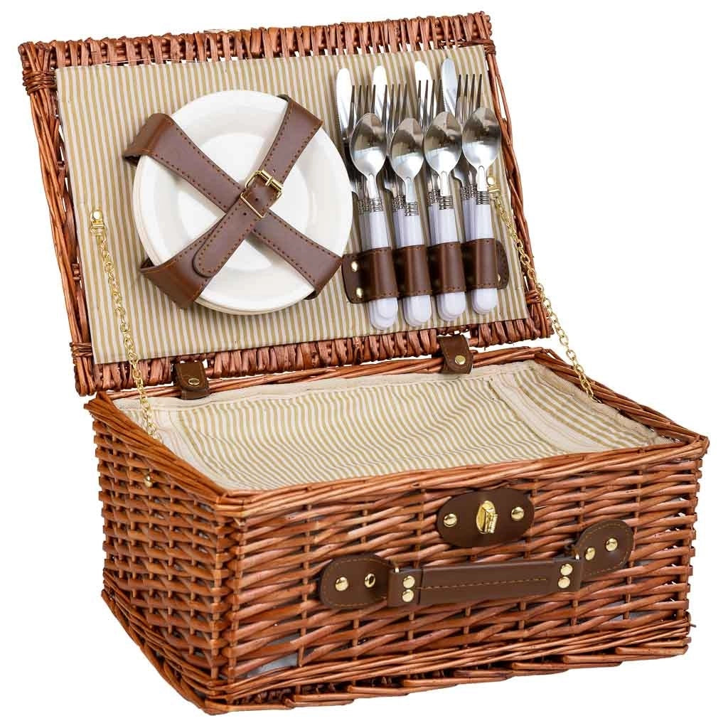 Cestino pic-nic marrone 40x28x20h