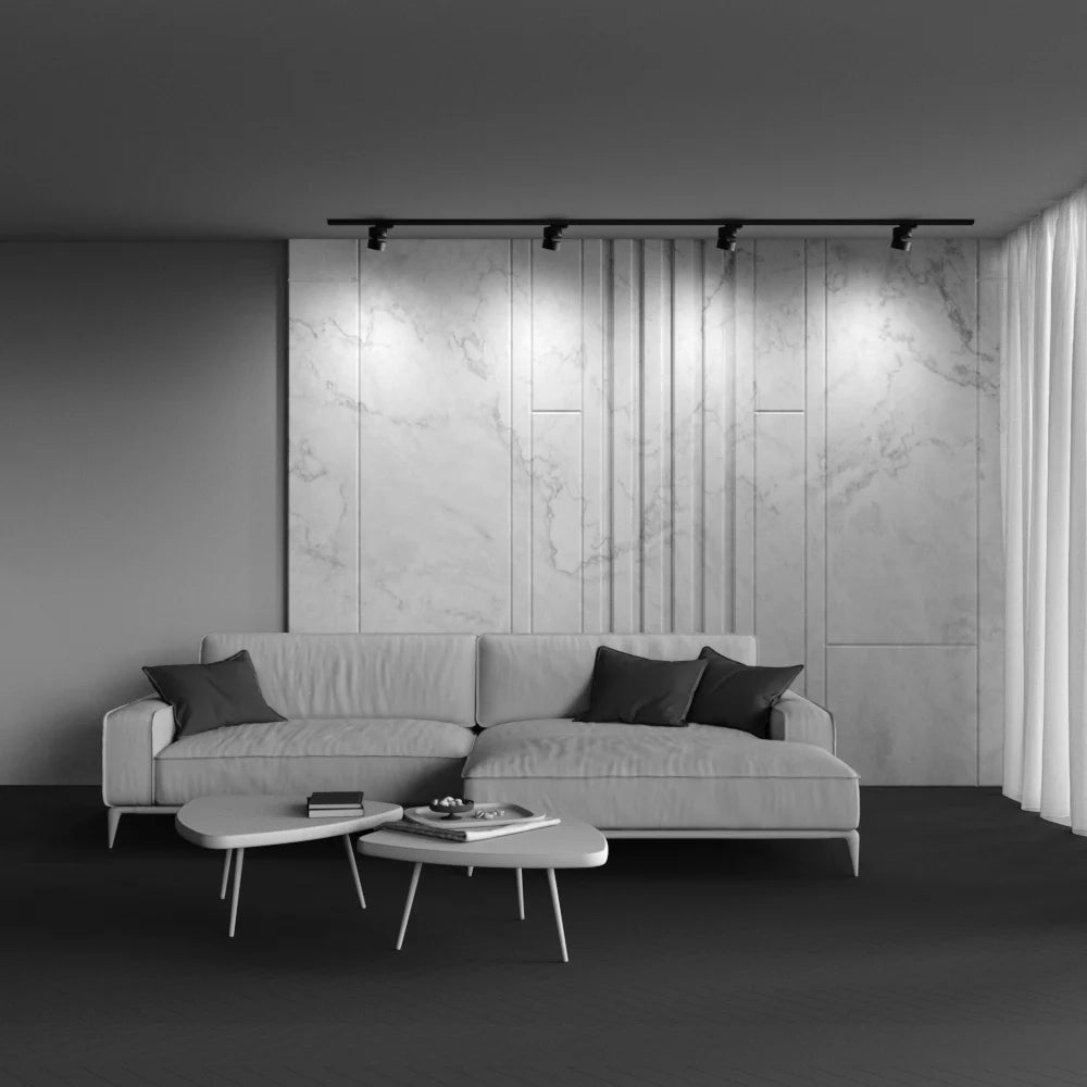 Maytoni Faretto Unity Onda 1 luce LED integrato nero alluminio