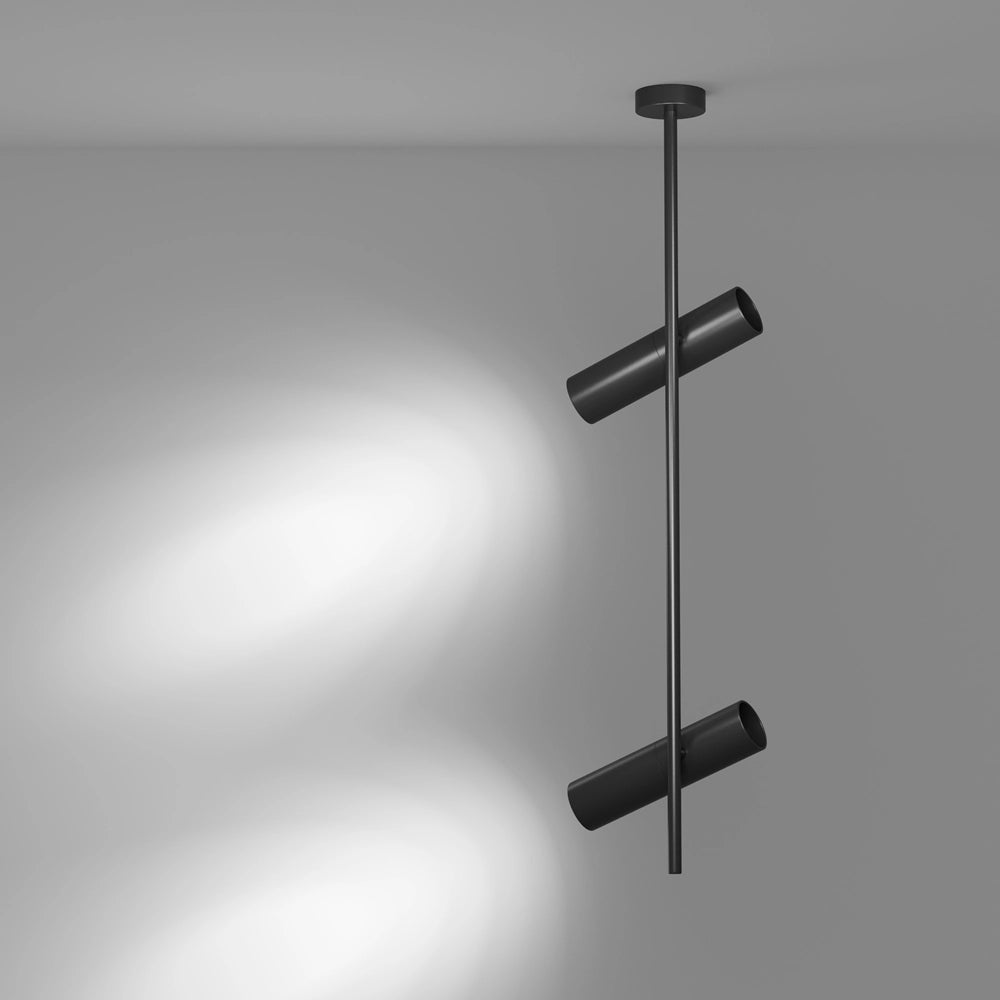 Plafoniera Maytoni Elti nera 2xGU10 77 cm alluminio