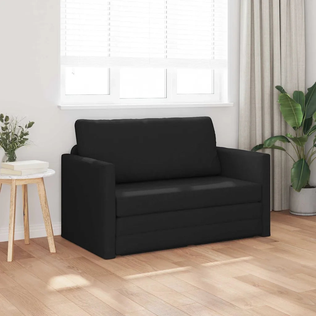 Divano letto | Sof¨¤ letto | Letto singolo 110cm Nero Tessuto