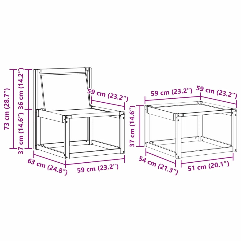 Set di divani da esterno con cuscino 6 pcs Bianco e Beige 3389395