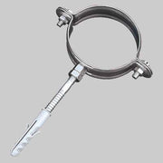 COLLARE FERMATUBO - Ø 100 - Per tubo pluviale - 2 pezzi - MADE IN ITALY