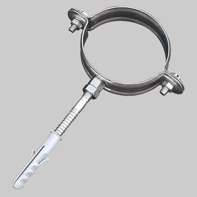 COLLARE FERMATUBO - Ø 100 - Per tubo pluviale - 2 pezzi - MADE IN ITALY