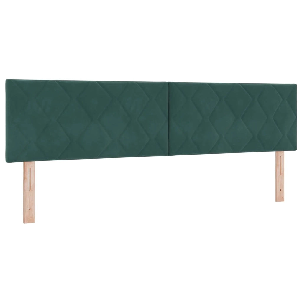 Letto Ottomano con Materasso e LED Verde Scuro 180 x 200 cm 3457230