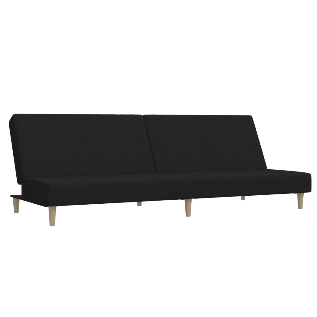 Divano letto | Sof¨¤ letto | Letto singolo a 2 Posti Nero in Tessuto
