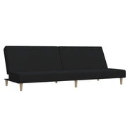 Divano letto | Sof¨¤ letto | Letto singolo a 2 Posti Nero in Tessuto