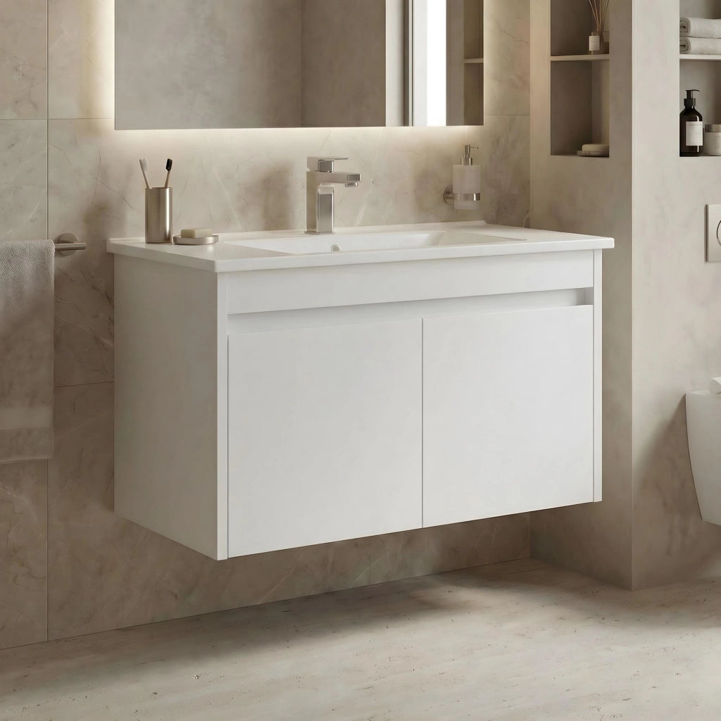Mobile lavabo "Arno 85" - 85 x 45 x 52 cm - Bianco