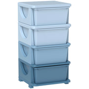 Contenitore per Bambini con 4 Cassetti ¨C Minimal ¨C Blu