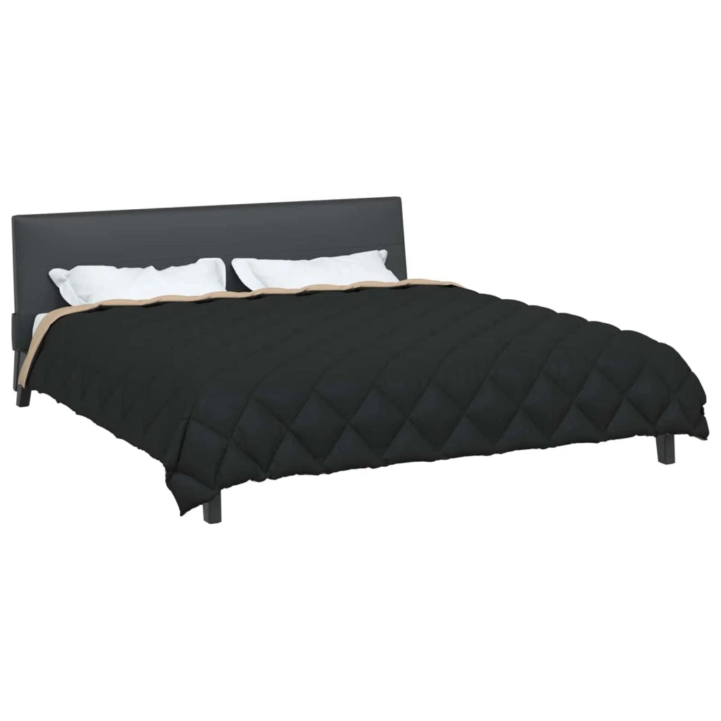 Duvet Invernale Nero e Talpa 200 x 240 cm Microfibra 42025732