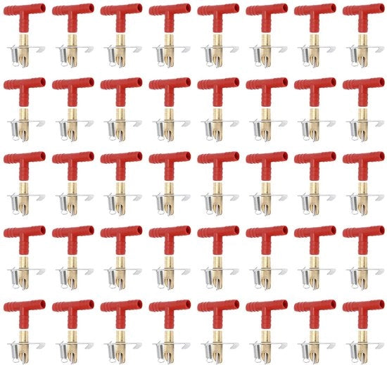 Accessori per l'acqua - Bebano Automatizzato - Drinkatore per coniglio - Spuntino per acqua - Accessori per l'acqua - 20 pezzi - Plastica/Ferro/Cuoco