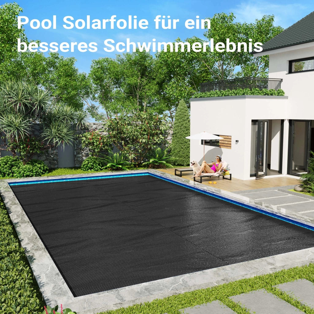Copertura termica piscina rettangolare 4x6 m, nero, 400 µ, Protezione isotermica