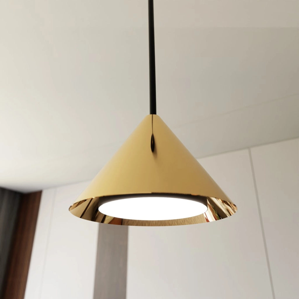Lampada a sospensione Emibig ELIT barra nera oro 4xGX53