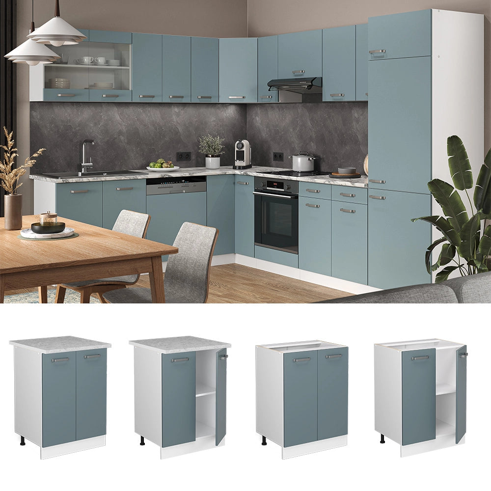 Vicco Mobiletto base cucina Grigio-blu 60 cm , PL Antracite