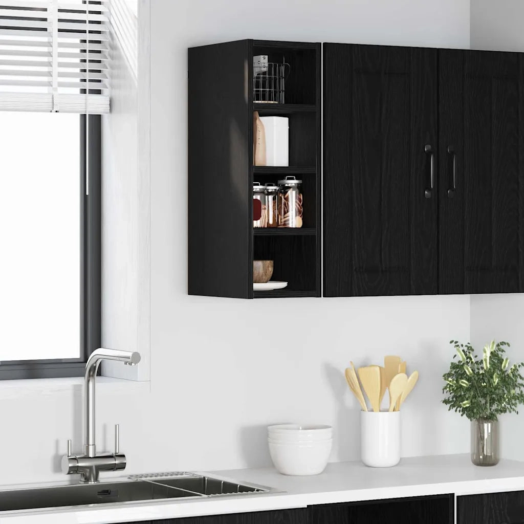 Armadio pensile Rovere nero 20 x 29,5 x 60 cm Legno multistrato 876646
