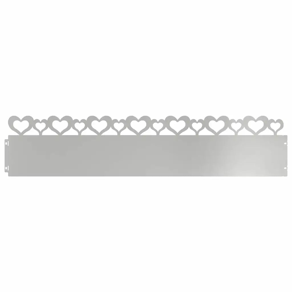 Bordure per prato 30 pz Argento 103 x 0,05 x 22 cm CFW8742936