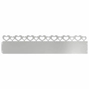 Bordure per prato 30 pz Argento 103 x 0,05 x 22 cm CFW8742936