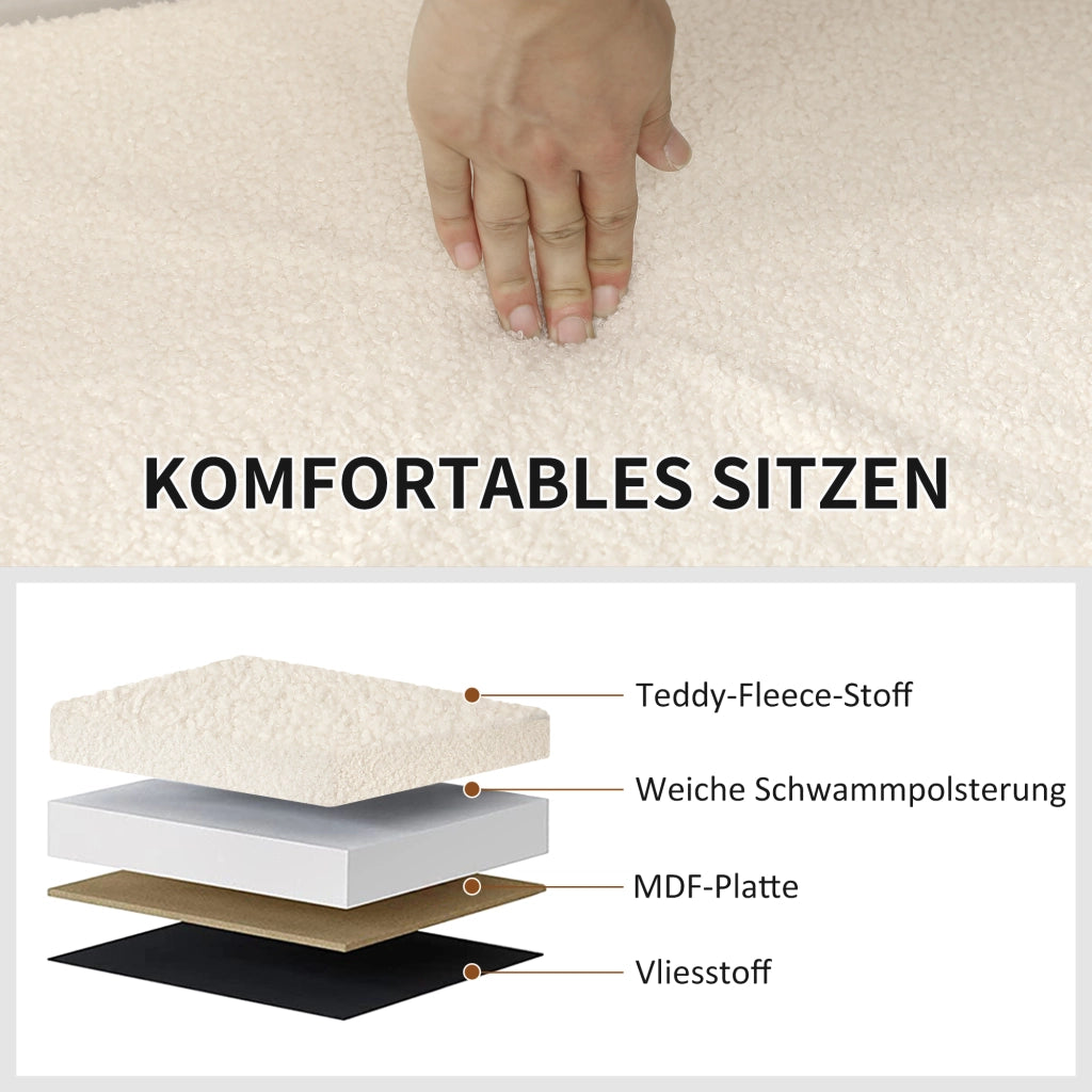 Pouf con contenitore e coperchio ¨C zephmum ¨C crema