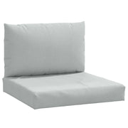 Cuscini per Pallet 2 pz | Cuscini per sedie Grigio Chiaro M¨¦lange in Tessuto