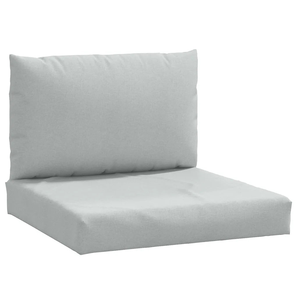 Cuscini per Pallet 2 pz | Cuscini per sedie Grigio Chiaro M¨¦lange in Tessuto