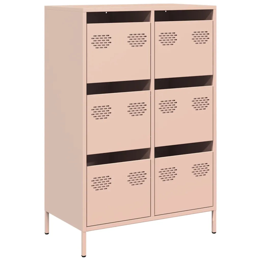 Credenza Rosa 68x39x101,5 cm in Acciaio