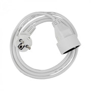 Prolunga elettrica 1 presa 1,5 m con terra bianca Ecolight