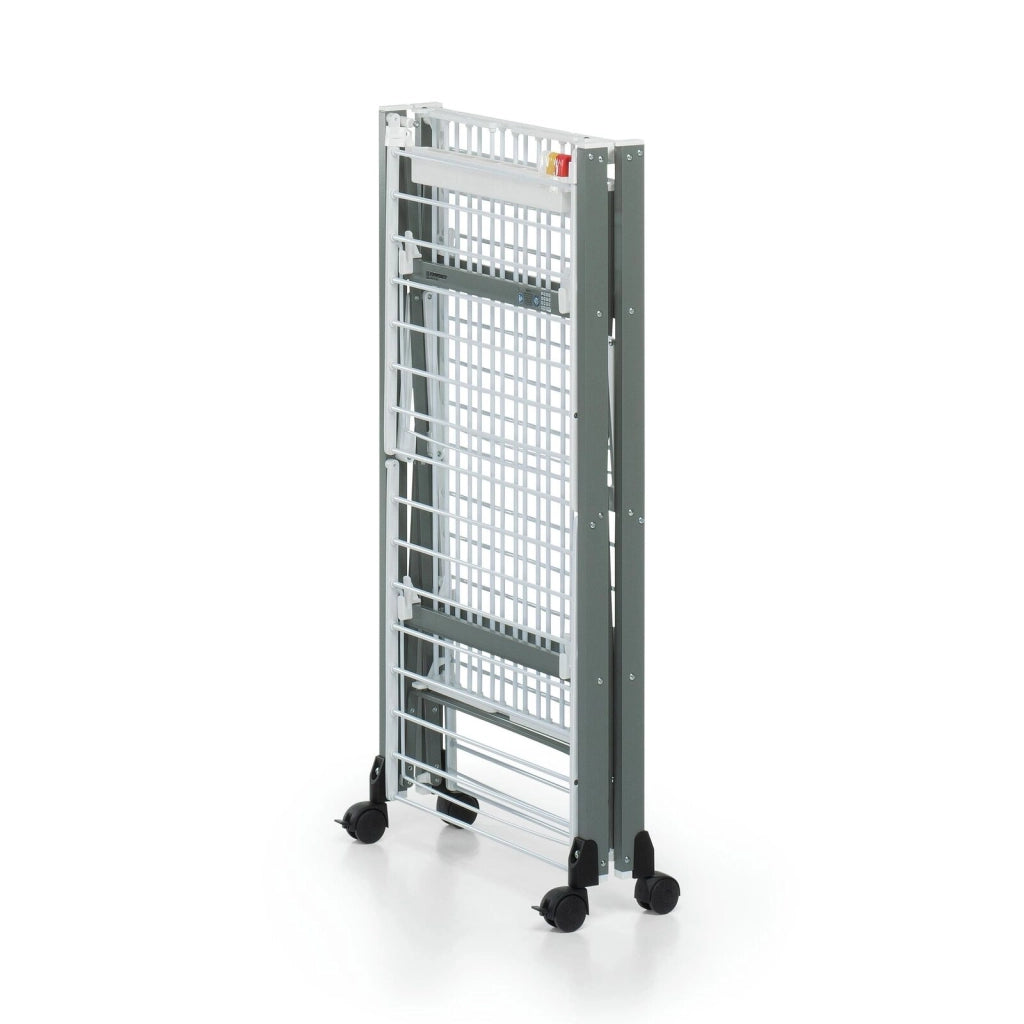 Foppapedretti 9900420016 Gulliver Evo Stendibiancheria pieghevole 27 m con ruote colore Alluminio