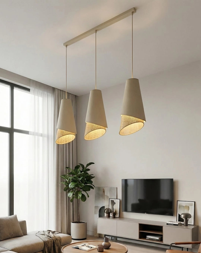 Lampada a sospensione MODA 3xE27 nera marrone Emibig