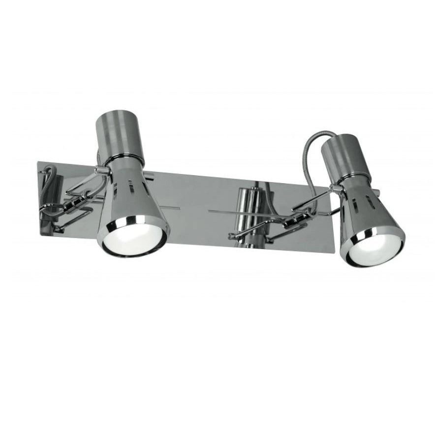 BARRA 2 SPOT CADILLAC E14 32XH16CM CROMO
