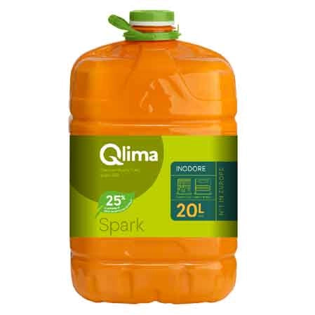 Combustibile liquido inodore per stufe Spark 20 litri ecologico a basse emissioni Qlima