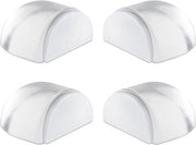 Blocco di Parete e Mobili 39 x 41 x 20 mm - Pacchetto da 4, Protezione Autoadesiva Translucida