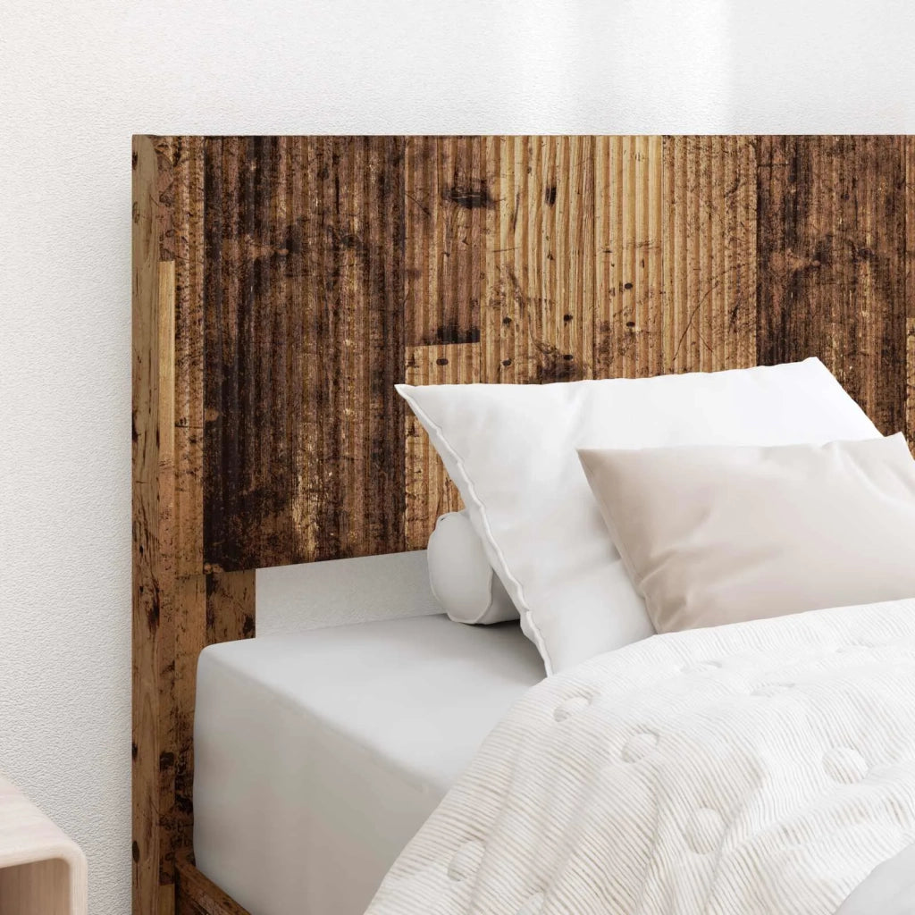 Struttura del letto con stoccaggio e testata Legno antico 3414249
