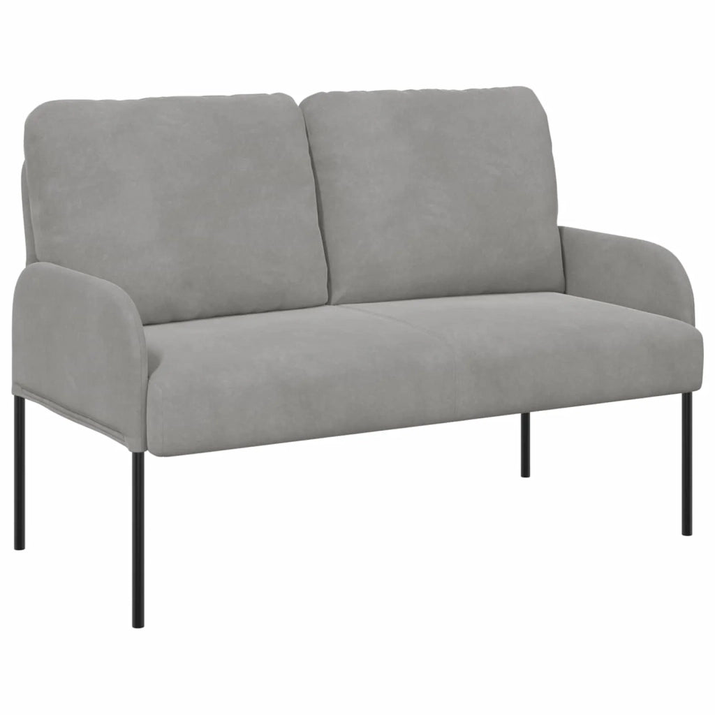 Set divani con cuscino 3 pcs Grigio chiaro 115 x 56 x 80 cm 3406217