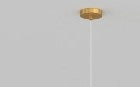 SOSPENSIONE OTTONE SAT. 1 LUCE VETRO GRANDE BRONZO 1194OS-S30-BR