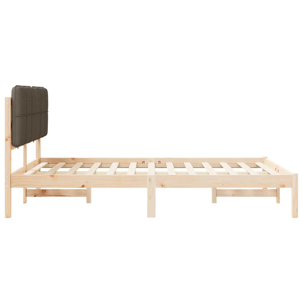 Letto con Testiera Rivestita-Struttura Letto con Testiera Talpa 140 x 200 cm Pino massello 438072