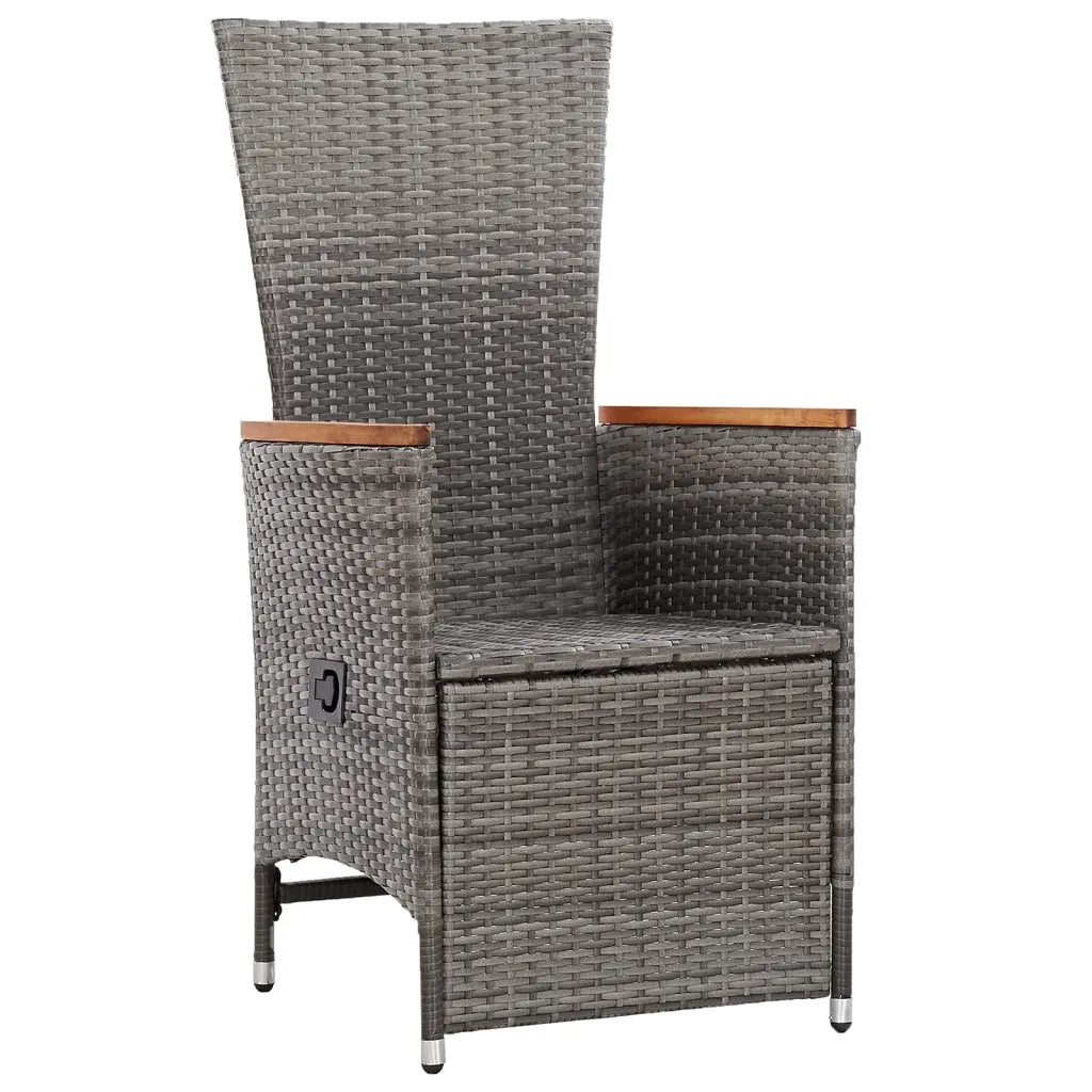 Set Mobili da Pranzo per Giardino 5 pz Grigio 3072144