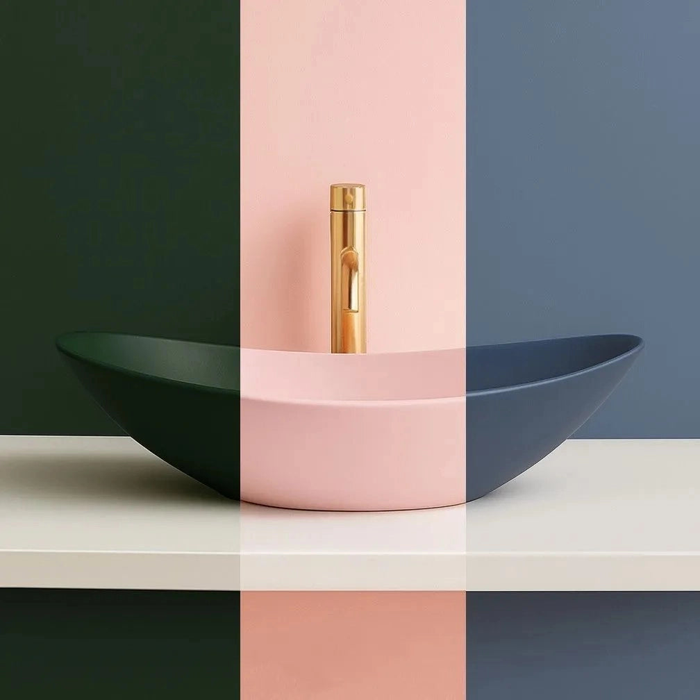 Lavabo Da Appoggio Rea Royal Cinnamon Matt