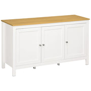 Armadio con 2 Ante e Ripiani Regolabili ¨C Minimal ¨C Bianco e Legno 120x40x70