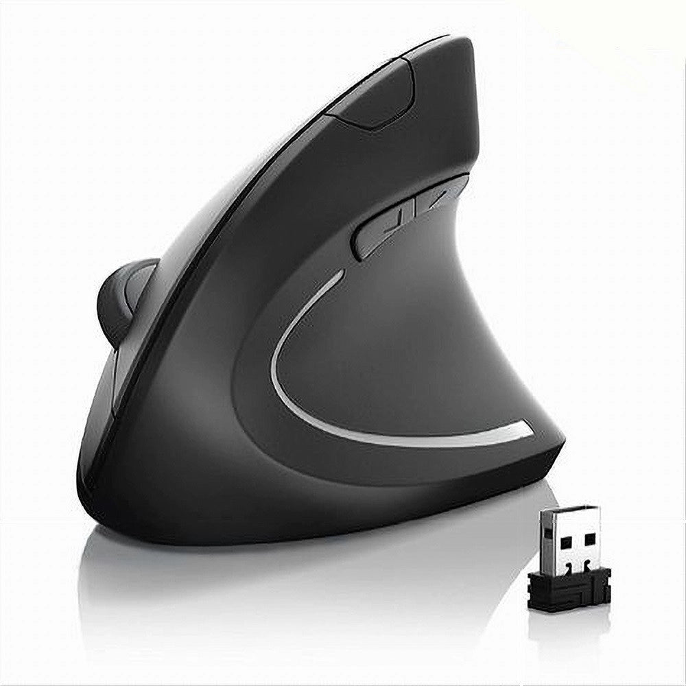 Trade Shop - Mouse Verticale Ergonomico Ottico Wireless Senza Fili Pc Notebook Maxtech M-z016 -