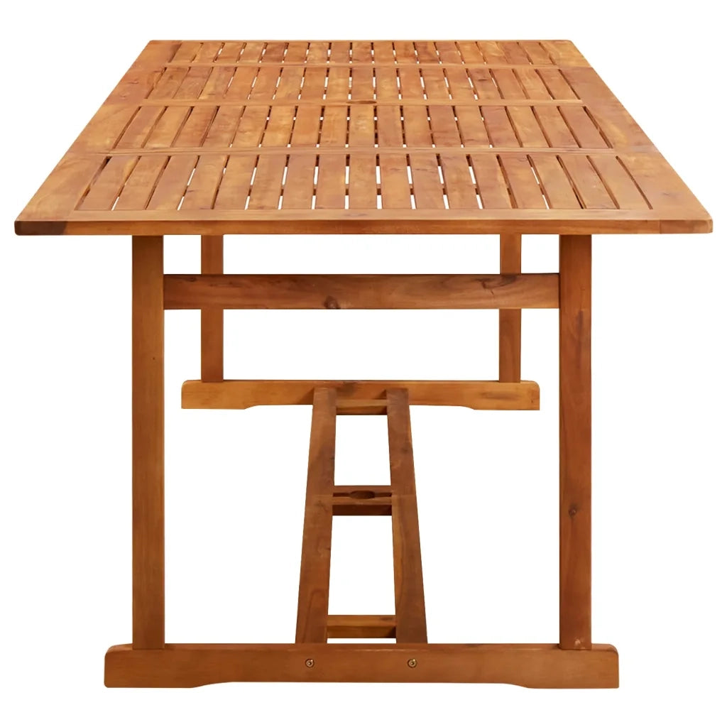 Set da Pranzo da Giardino 9 pz 220x90x75 cm Massello di Acacia 3086986