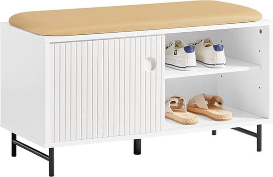 Sedia con cassettiera e ripostiglio per scarpe in MDF
