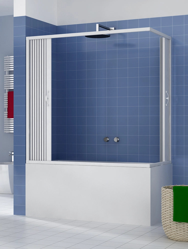 Box vasca Libertè 70x150 H150 cm due ante con apertura angolare