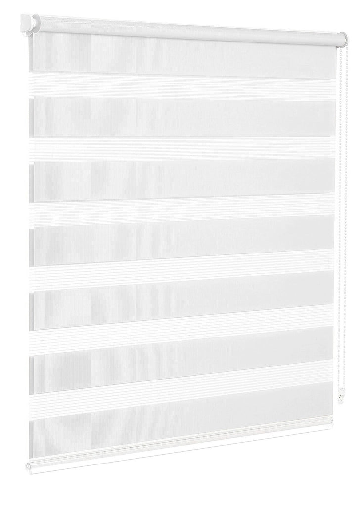 Tenda a Rullo 200x180 Cm Finestra Porta Interno Casa Ufficio Kit Montaggio Parete Telaio No Fori Bianco
