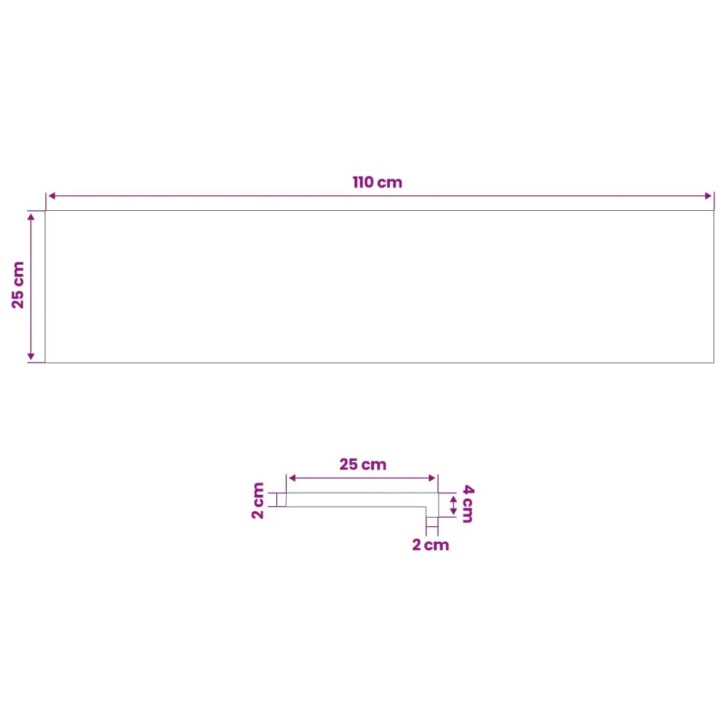 Tappeti per scale 2 pz 110 x 25 x 2 cm Vernice 3446140