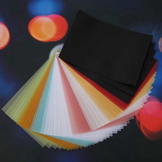 Stempeli per Helderheids - Strumenti per Artigiani - Azzurro - Pergamano - Carta per Calco - Multicolore, 50 Pezzi - Carta con Acido Solforico - Carta Colorata per Uso Universale.
