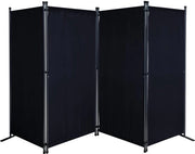 Set di protezione visiva mobile - multifunzionale - set da 4 - nero - poliestere