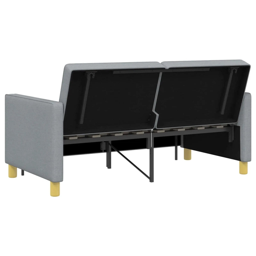 Divano Letto Estraibile Verde chiaro Tessuto 42033338