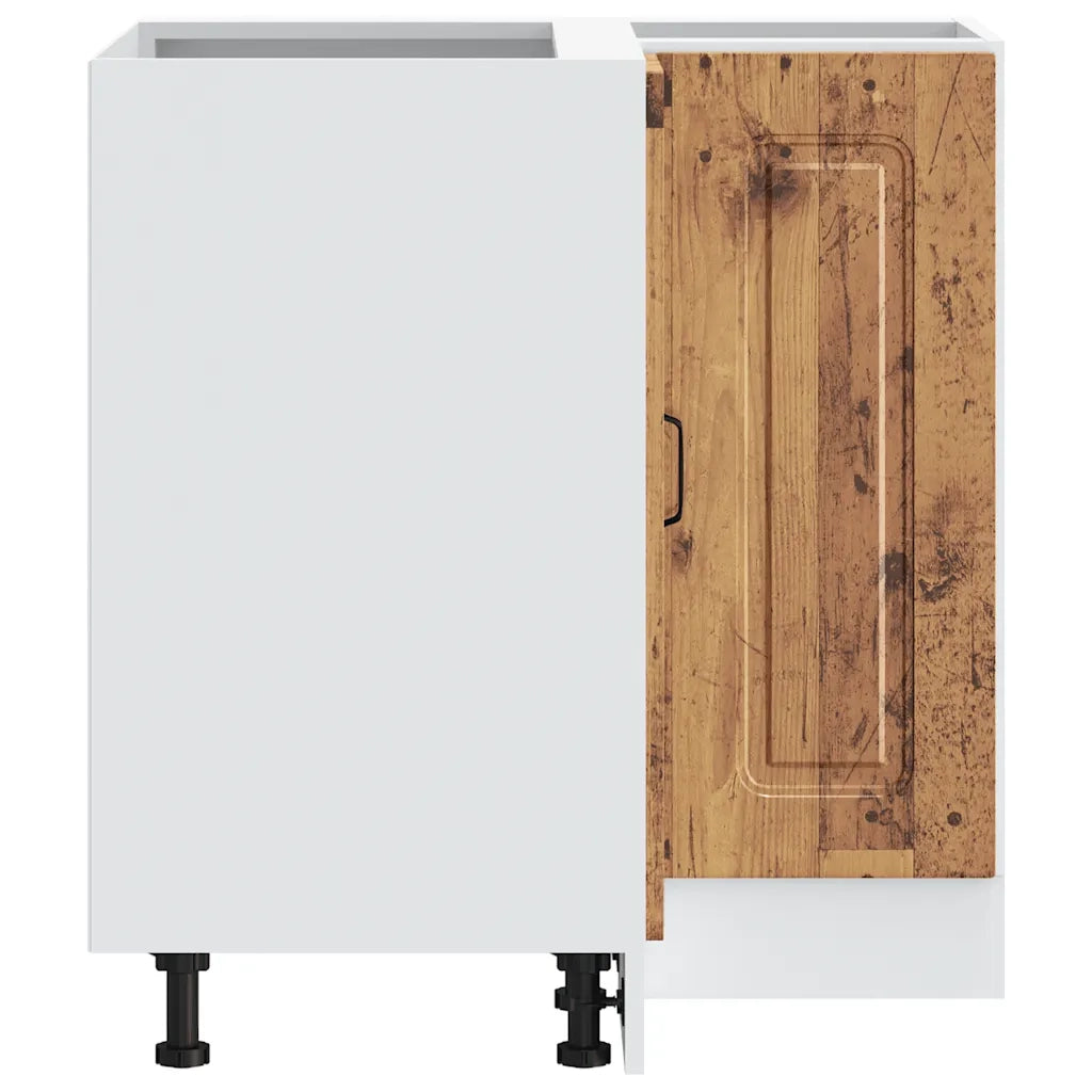 Mobile Base ad Angolo Cucina Kalmar Legno Vecchio in Truciolato 853515