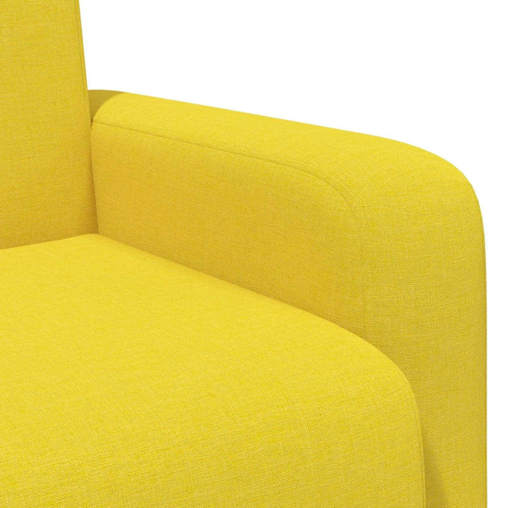 Poltrona Giallo Chiaro Tessuto 42042425
